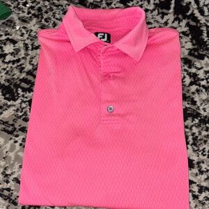 Pink Footjoy Golf Polo Shirt